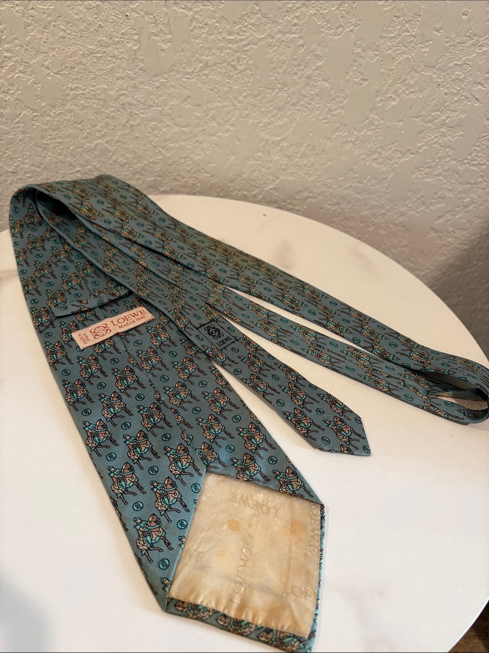 Celine, Loewe, Chanel, Dunhil Men's Silk Tie - Multi-Color Set 5pcs - Picture 8 of 14